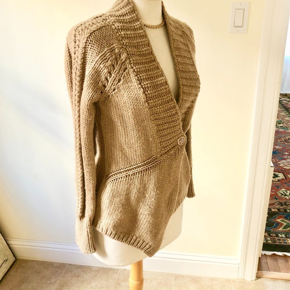 EUC Handknit M. Patmos Cardigan Size S